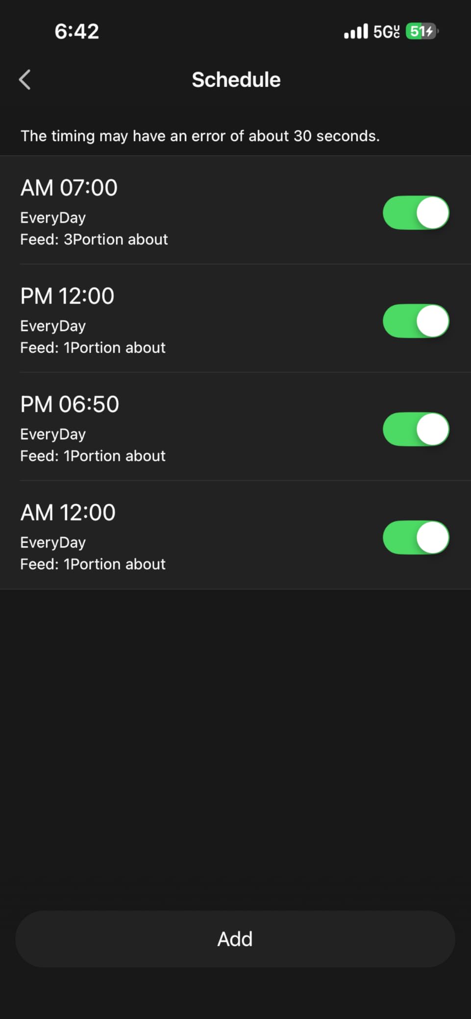 Automatic Cat Feeder with 2K Camera: 5G WiFi Automatic Dog Feeder with Night Vision,Cat Food Dispenser with 7L Large Food Storage Container for Multiple Pet,Detachable for Easy Clean -29 Cup - Customer Photo 2