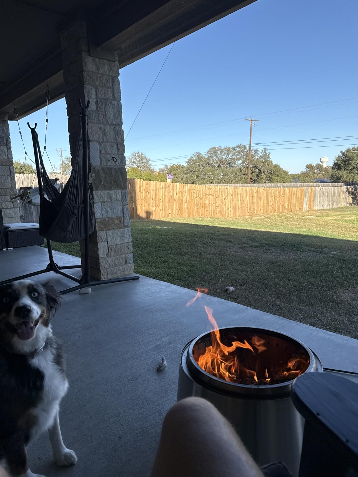 EAST OAK Fuoco Smokeless Fire Pit 21'' for Patio and Outdoor, Stainless Steel Firepit Wood Burning Fireplace with Carrying Bag, Portable Outdoor Fire Pit with Stand & Removable Ash Pan for Outside - Customer Photo 1