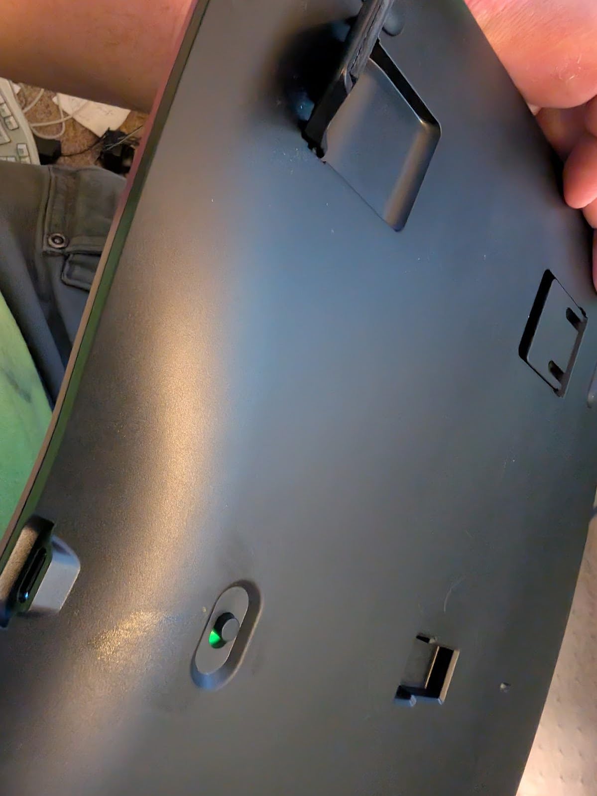 ProtoArc Backlit Bluetooth Ergonomic Keyboard, EK01 Plus Full Size Wireless Split Keyboard with Dual Bluetooth and USB, Cushioned Wrist Rest, Rechargeable, Compatible with Windows/Mac/Android, Blue Customer Review ProtoArc Backlit Bluetooth Ergonomic Keyboard, EK01 Plus Full Size Wireless Split Keyboard with Dual Bluetooth and USB, Cushioned Wrist Rest, Rechargeable, Compatible with Windows/Mac/Android, Blue - Customer Photo 2