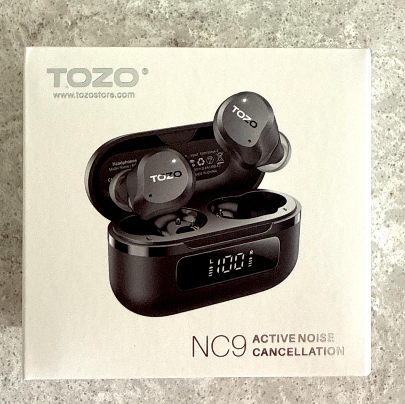TOZO NC9 Hybrid Active Noise Cancelling Wireless Earbuds, 6 Mics ENC Clear Call, IPX8 Waterproof, in Ear Bluetooth 5.3 Headphones Stereo Bass Ear Buds 59H Playtime with LED Display 32 EQs via APP - Customer Photo 4