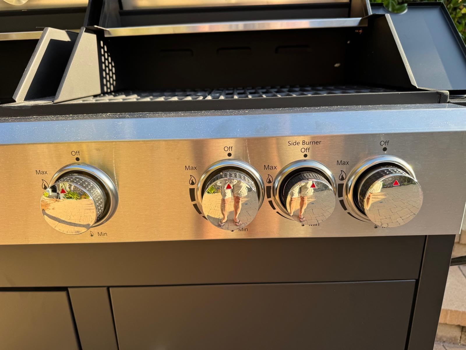 Sophia & William Propane Gas Grill and Griddle Combo with Porcelain-Enameled Cast Iron Grates, Dual Outdoor BBQ Grill with Flat Top Griddle for Barbecue, 696 SQ.IN. Cooking Area - Customer Photo 1