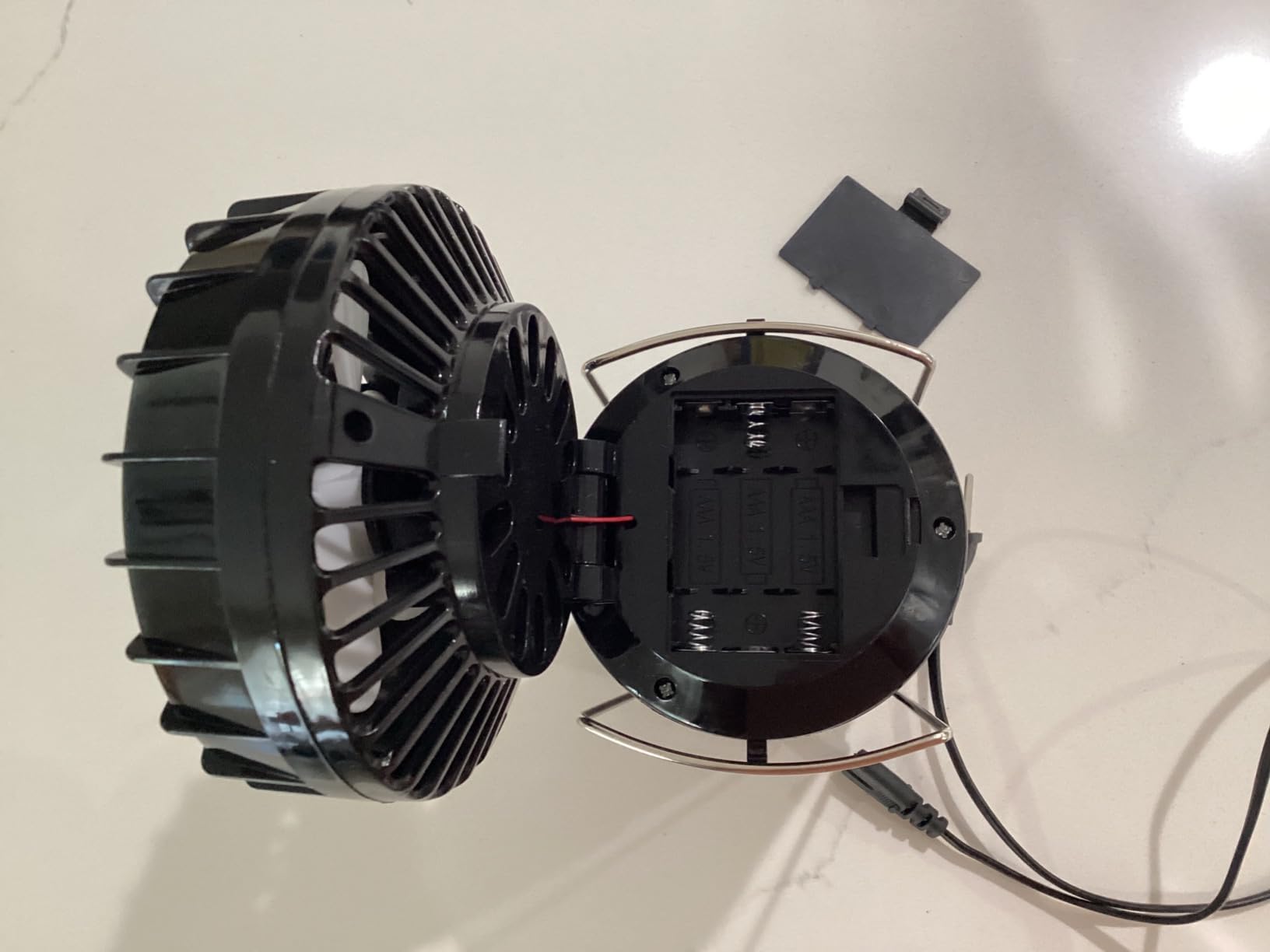 2025 Solar Camping Lantern with Fan,Rechargeable Camping Fans Charging for Phone, Battery Operated Light for Hurricane Power Outage Tent Emergency Camping Gear Must Haves, Christmas gifts for Mens Dad Customer Review 2025 Solar Camping Lantern with Fan,Rechargeable Camping Fans Charging for Phone, Battery Operated Light for Hurricane Power Outage Tent Emergency Camping Gear Must Haves, Christmas gifts for Mens Dad - Customer Photo 2