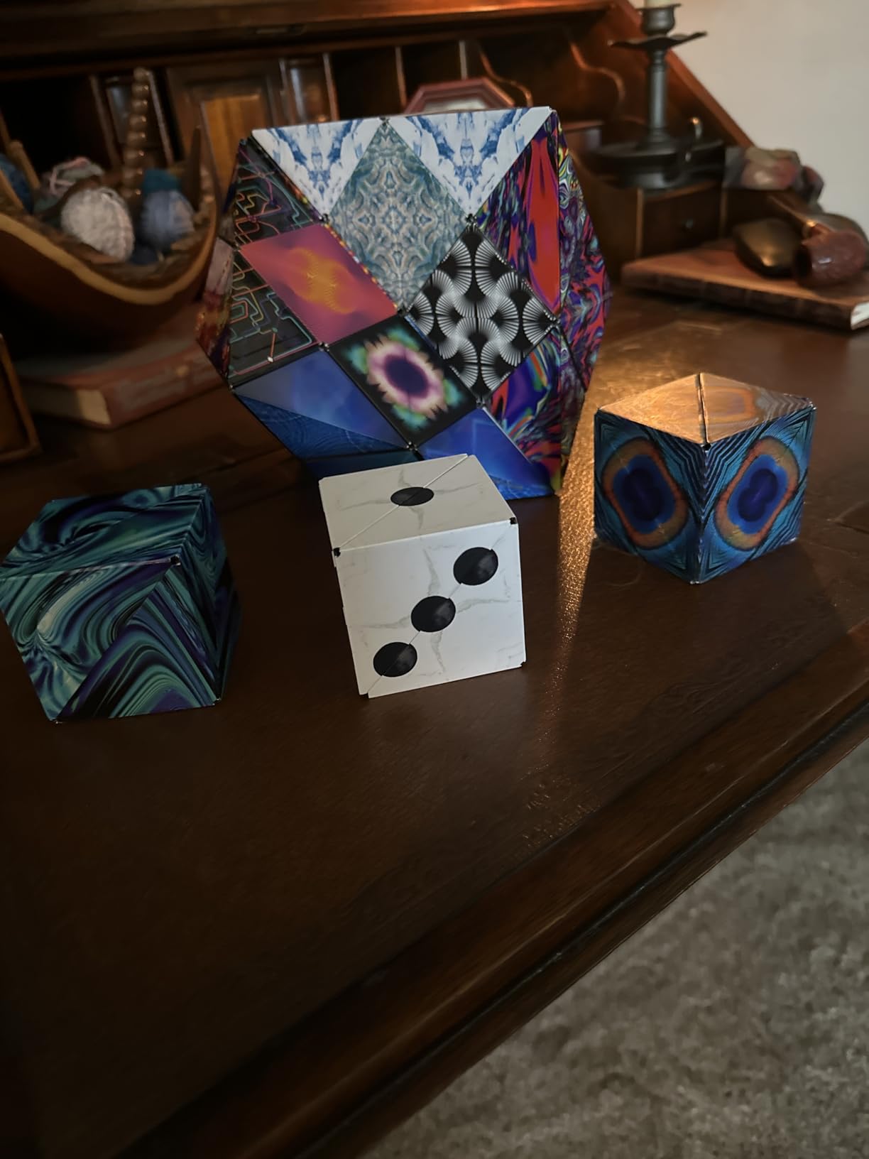 SHASHIBO Shape Shifting Box - Award-Winning Fidget Toy w/ 36 Rare Earth Magnets - Fidget Cube Transforms Into Over 70 Shapes, Sensory Toy Gift for Kids, Teens, and Adults (Hyper Melon) Customer Review SHASHIBO Shape Shifting Box - Award-Winning Fidget Toy w/ 36 Rare Earth Magnets - Fidget Cube Transforms Into Over 70 Shapes, Sensory Toy Gift for Kids, Teens, and Adults (Hyper Melon) - Customer Photo 1