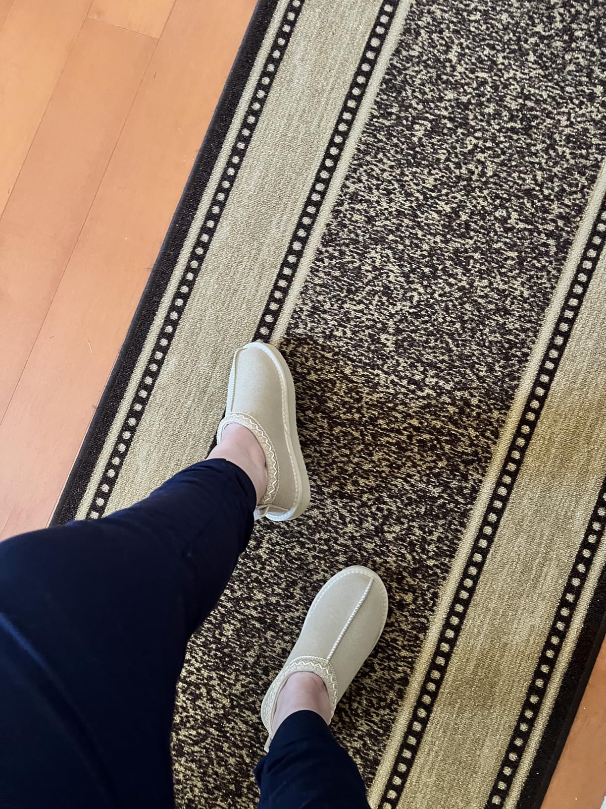 Slippers for Women Genuine Suede Water Resistant Women's Slippers with Memory Foam and Faux Fur Lining Comfy Furry Shoes Gifts for Women Footwear - Customer Photo 3