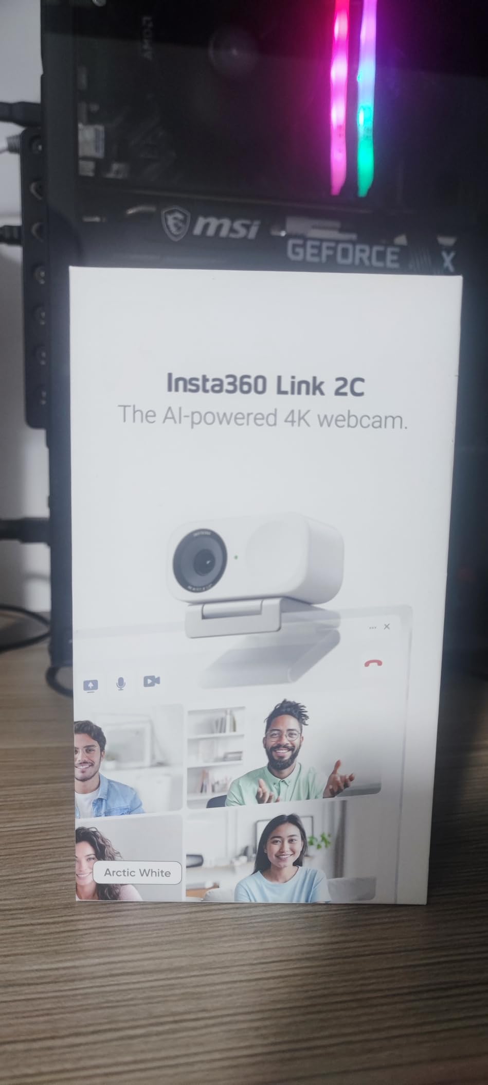 Insta360 Link 2C - 4K Webcam for PC/Mac, 1/2