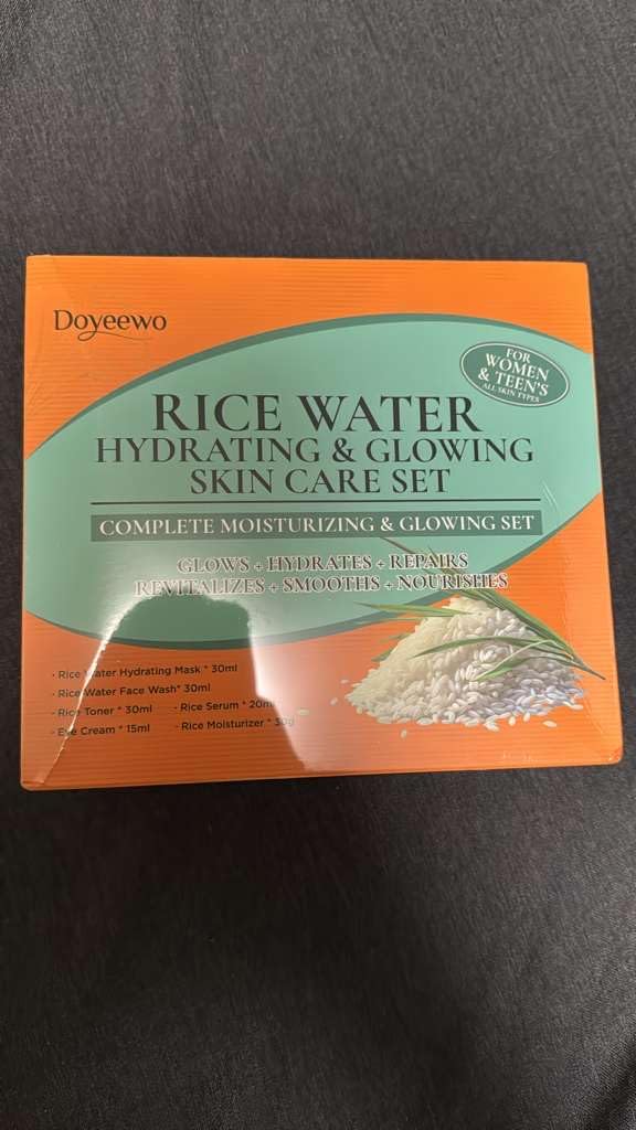 Skin Care Set,6Pcs Women Teen Glass Skincare w/Korean Rice Extract,Hydrate Glow Repair Anti-Aging Facial Routine Kit Gift for Women Mom Wife Teenage Girl Trendy Stuff Christmas Gifts Stocking Stuffers Customer Review Skin Care Set,6Pcs Women Teen Glass Skincare w/Korean Rice Extract,Hydrate Glow Repair Anti-Aging Facial Routine Kit Gift for Women Mom Wife Teenage Girl Trendy Stuff Christmas Gifts Stocking Stuffers - Customer Photo 1