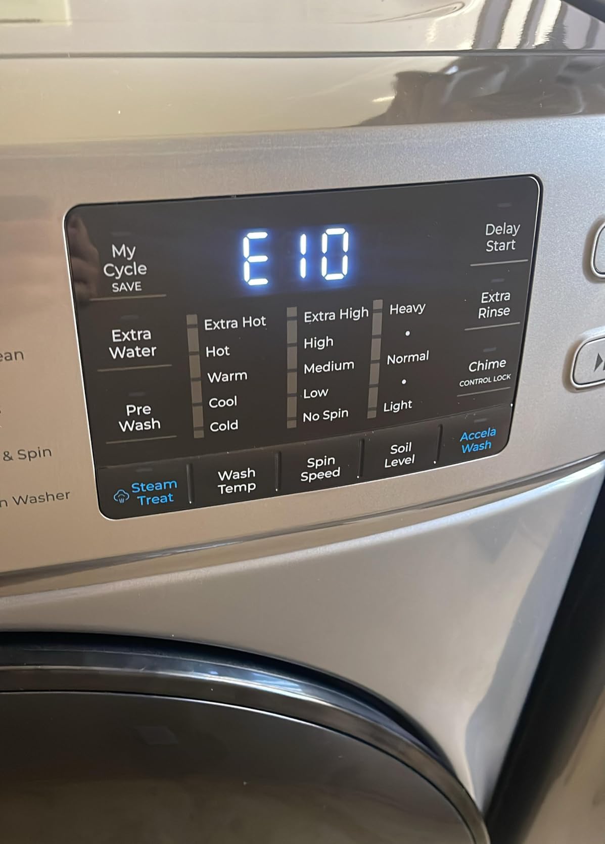 Kenmore 4.5 cu. ft. Front Load Washer with Stain Removing Steam Treatment - Reduce Laundry Time with Accela Wash - LED - ENERGY STAR Certified - Metallic Silver - Customer Photo 3