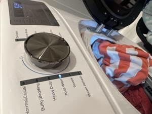 Kenmore 8.0 cu. ft. Front Load Electric Dryer with Wrinkle Guard & Accela Steam to Reduce Wrinkles, Static & Odors - Smart Sensor Drying - LED - ENERGY STAR Certified - Metallic Silver - Customer Photo 1