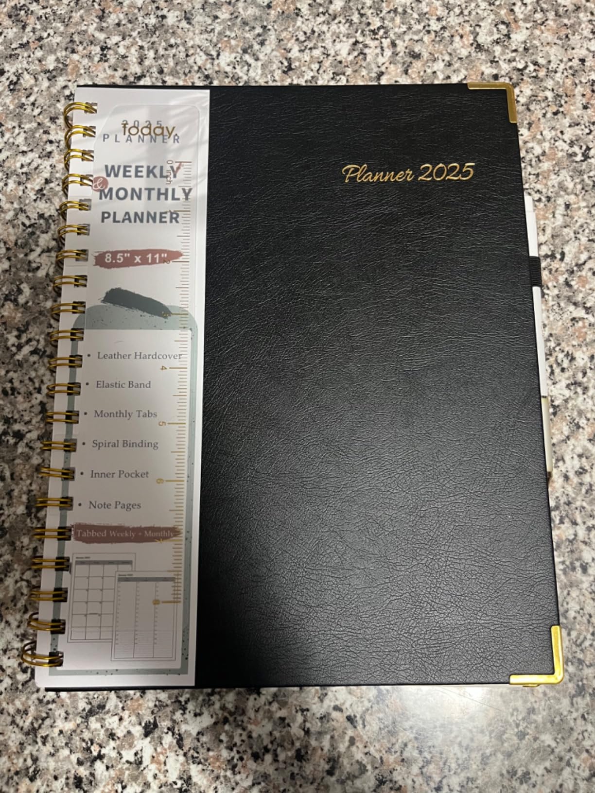 Academic Planner 2025-2026, Weekly and Monthly Calendar Planner from July 2025 - June 2026, 8.5