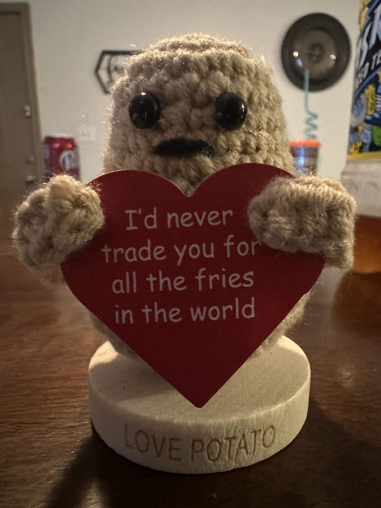 Handmade Crochet Potato for Couples with 30 Cute Signs | Romantic Gift Idea for Anniversary, Birthday, Valentines Day, Christmas | Funny Anniversary Cards for Girlfriend, Boyfriend, Wife, Husband Customer Review Handmade Crochet Potato for Couples with 30 Cute Signs | Romantic Gift Idea for Anniversary, Birthday, Valentines Day, Christmas | Funny Anniversary Cards for Girlfriend, Boyfriend, Wife, Husband - Customer Photo 2