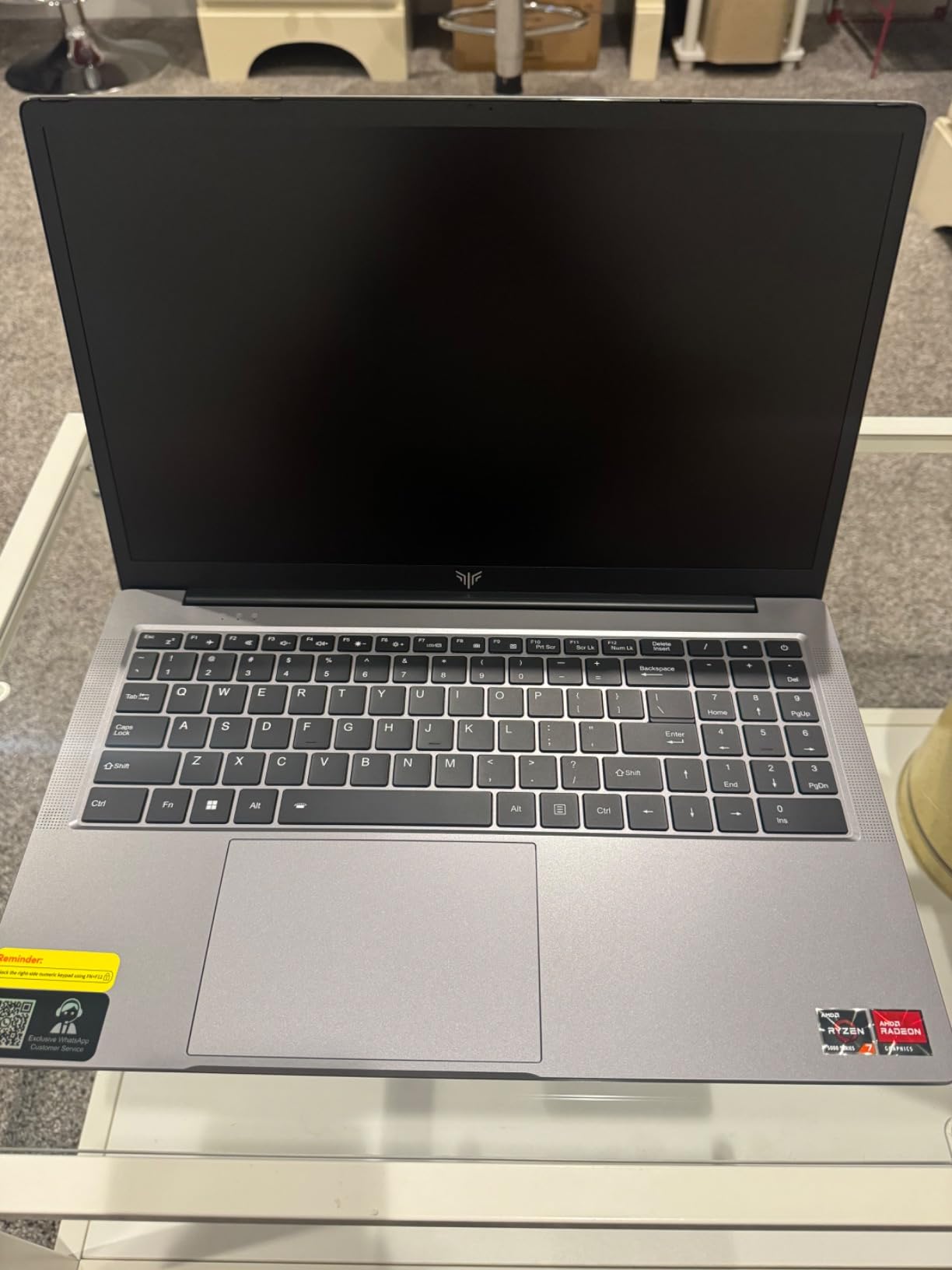 KAIGERR Gaming Laptop, Laptop with AMD Ryzen 7 5700U (8C/16T, Up to 4.3GHz), 16GB RAM 512GB NVMe SSD Laptop Computer, Radeon RX Vega 8 Graphics, 16.1-inch FHD Display, WiFi 6, 53Wh Battery, Backlit KB - Customer Photo 1