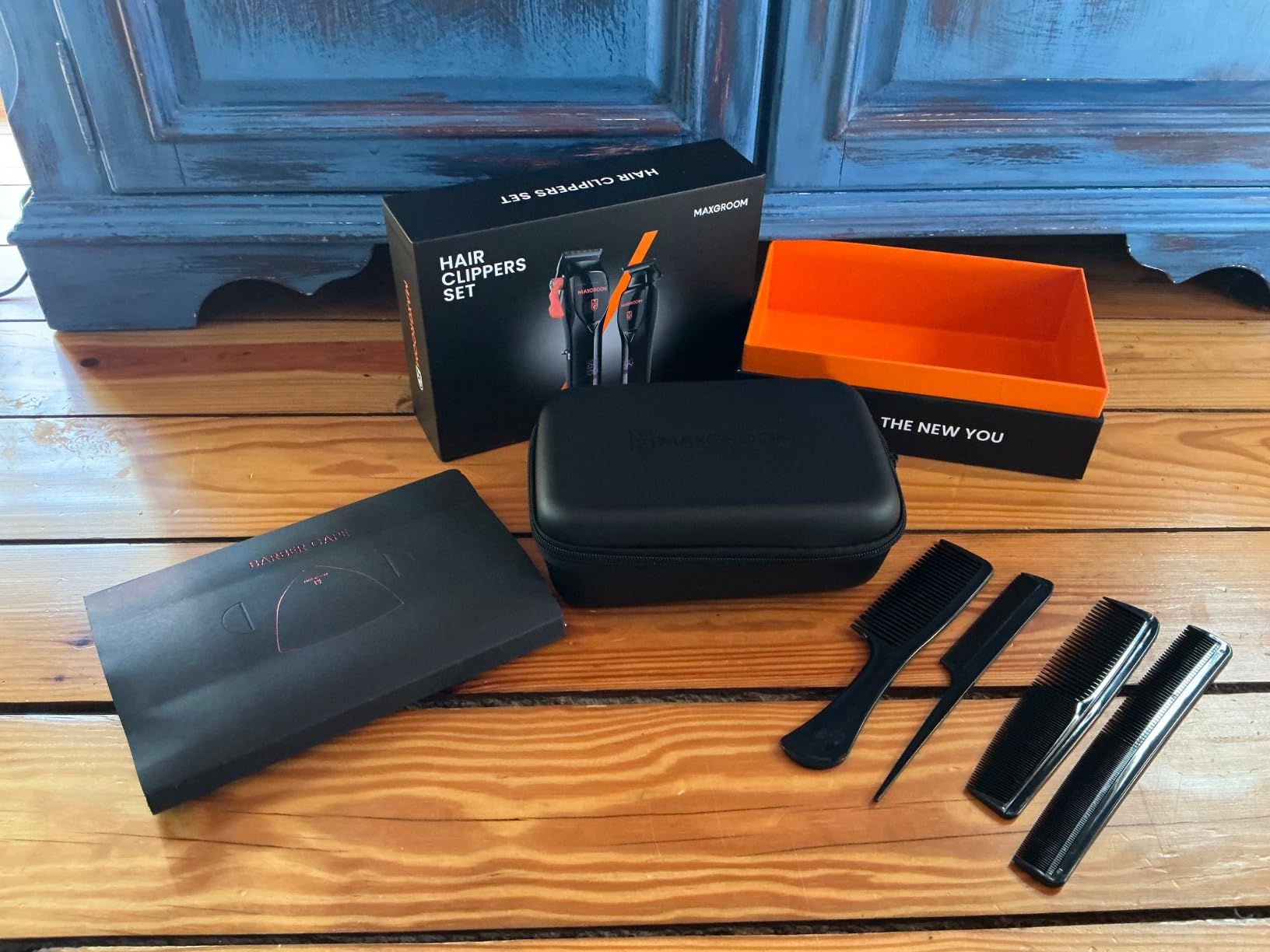 Professional Hair Clippers for Men, Premium Home Haircut Kit Cordless Hair Cutting Clippers and Trimmers Set, 9000RPM Magnetic Motor, DLC Blades, Perfect for Barber Fades & Family Use - Customer Photo 1