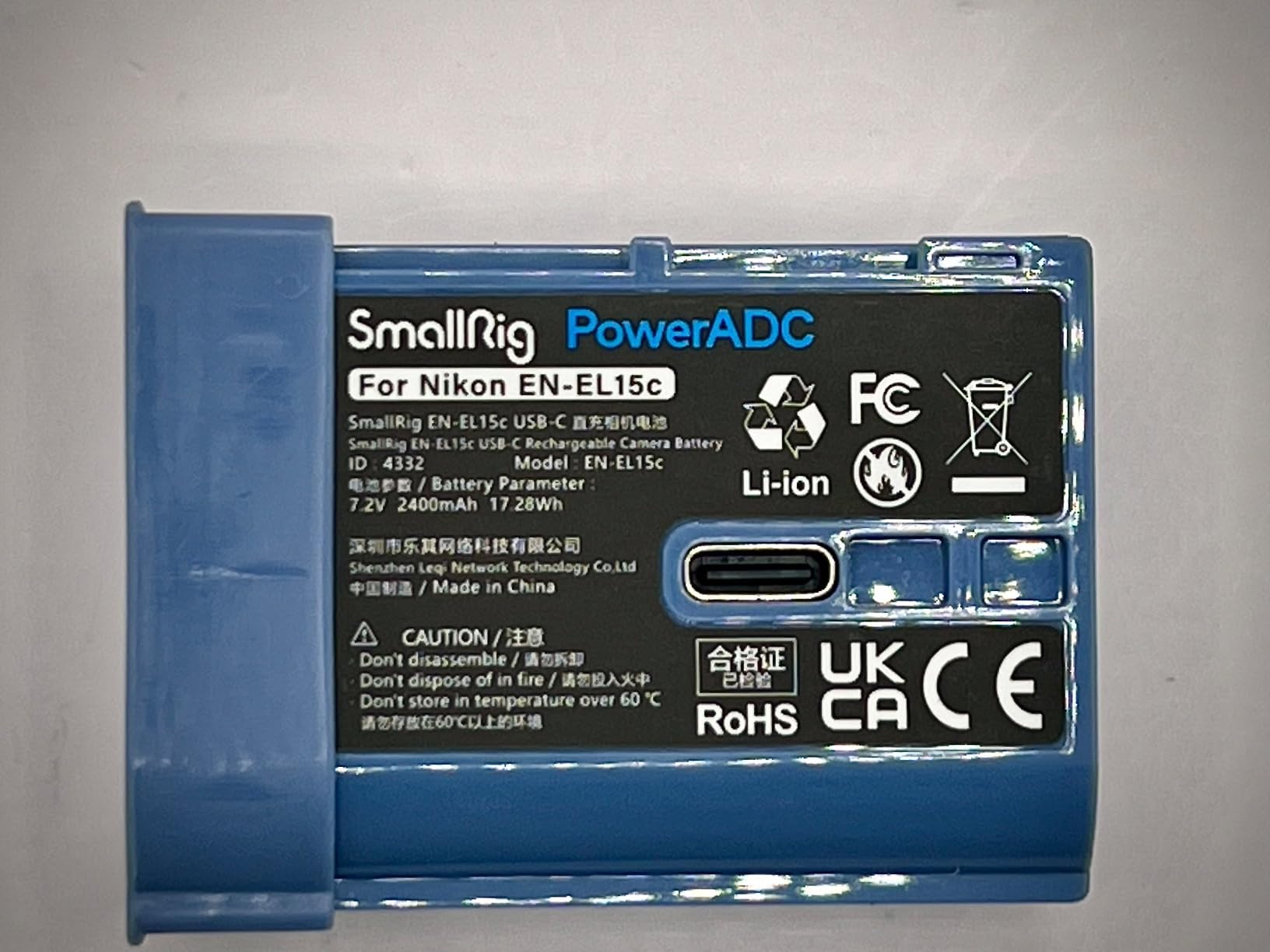 SMALLRIG 2400mAh Replacement USB-C Camera Battery for Nikon EN-EL15C, for Nikon ZR, Z6 III, Zf, Z8, Z7, Z7 II, Z6 II, Z5, D850, D810, D810A, D780, D750, D610, D500, 2.5H Fast Charging - Customer Photo 4