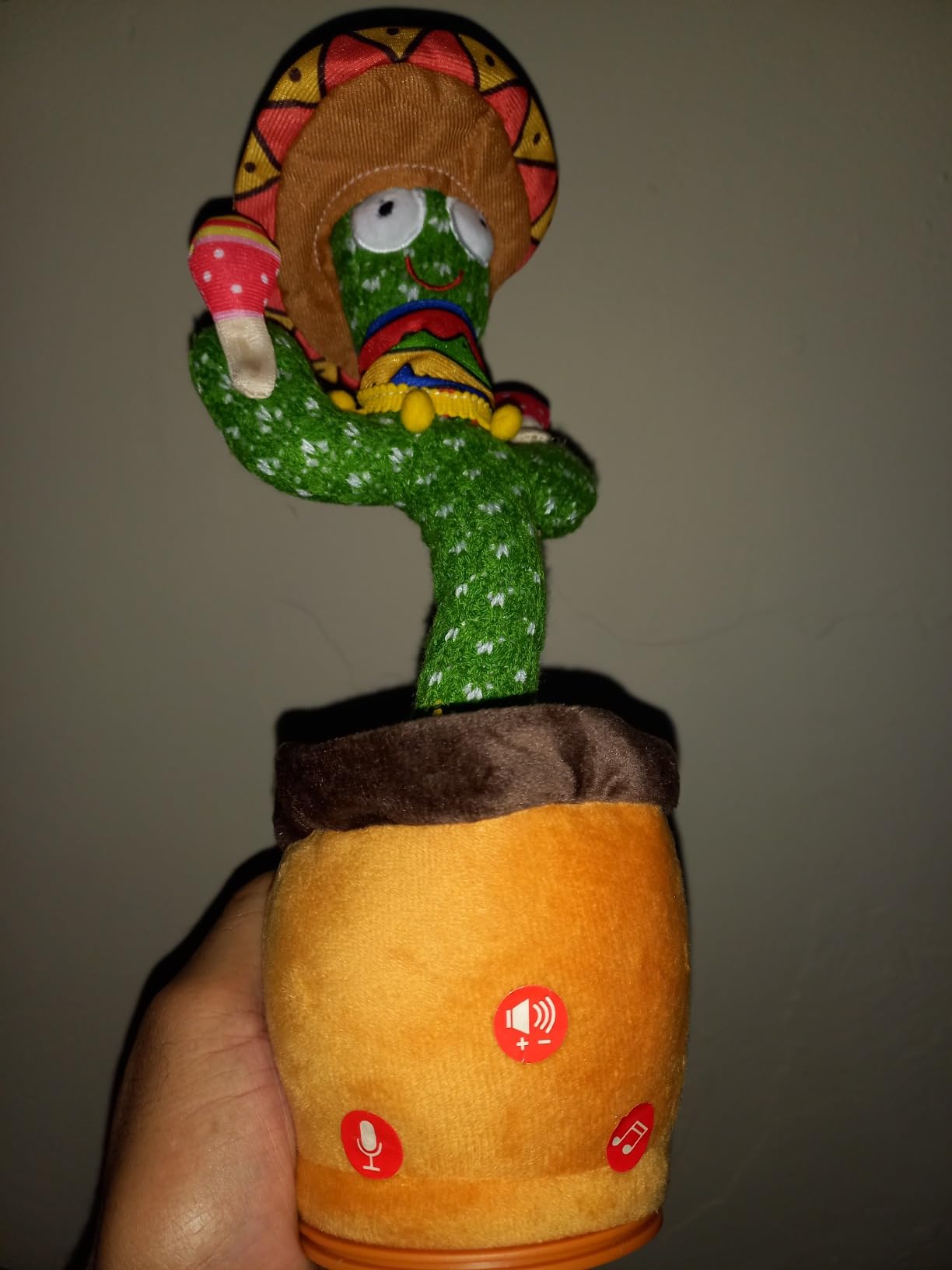 Ayeboovi Dancing Talking Cactus Baby Toys, Interactive Toy Repeating Records What You Say, Volume Adjustable Singing Cactus Toddler Toys with 120 Songs, Stocking Stuffers for Kids - Customer Photo 2