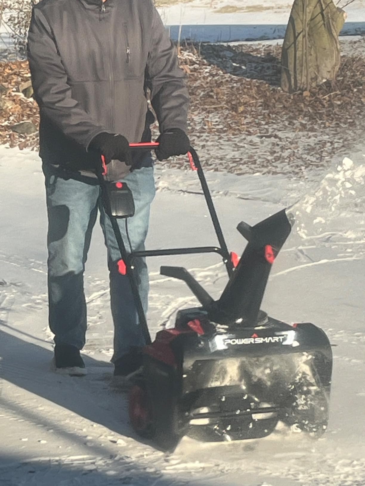 PowerSmart 40V Cordless Snow Blower 21-in Snow Blower Battery Powered, Battery and Charger Included, HB2421 - Customer Photo 1