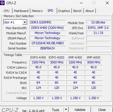 Crucial Pro DDR5 RAM 32GB Kit (2x16GB) 6400MHz CL38, Overclocking Desktop Gaming Memory, Intel XMP 3.0 & AMD Expo Compatible – Black CP2K16G64C38U5B Customer Review Crucial Pro DDR5 RAM 32GB Kit (2x16GB) 6400MHz CL38, Overclocking Desktop Gaming Memory, Intel XMP 3.0 & AMD Expo Compatible – Black CP2K16G64C38U5B - Customer Photo 1