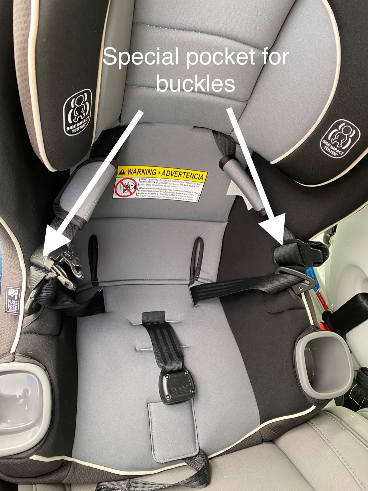 Graco Extend2Fit Convertible Baby Car Seat, Rear and Forward Facing, Adjustable Extension Panel for Extra Legroom, Gotham - Customer Photo 1