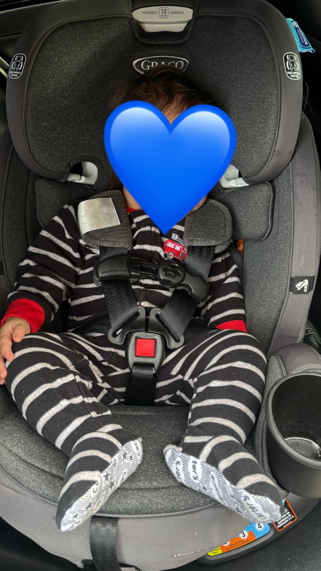 Graco Turn2Me 3-in-1 Rotating Convertible Car Seat, Cambridge, Rear-Facing Rotation, Forward-Facing Mode, Highback Booster Up to 100 lbs, Adjustable Headrest & Harness, Steel Reinforced Frame - Customer Photo 1