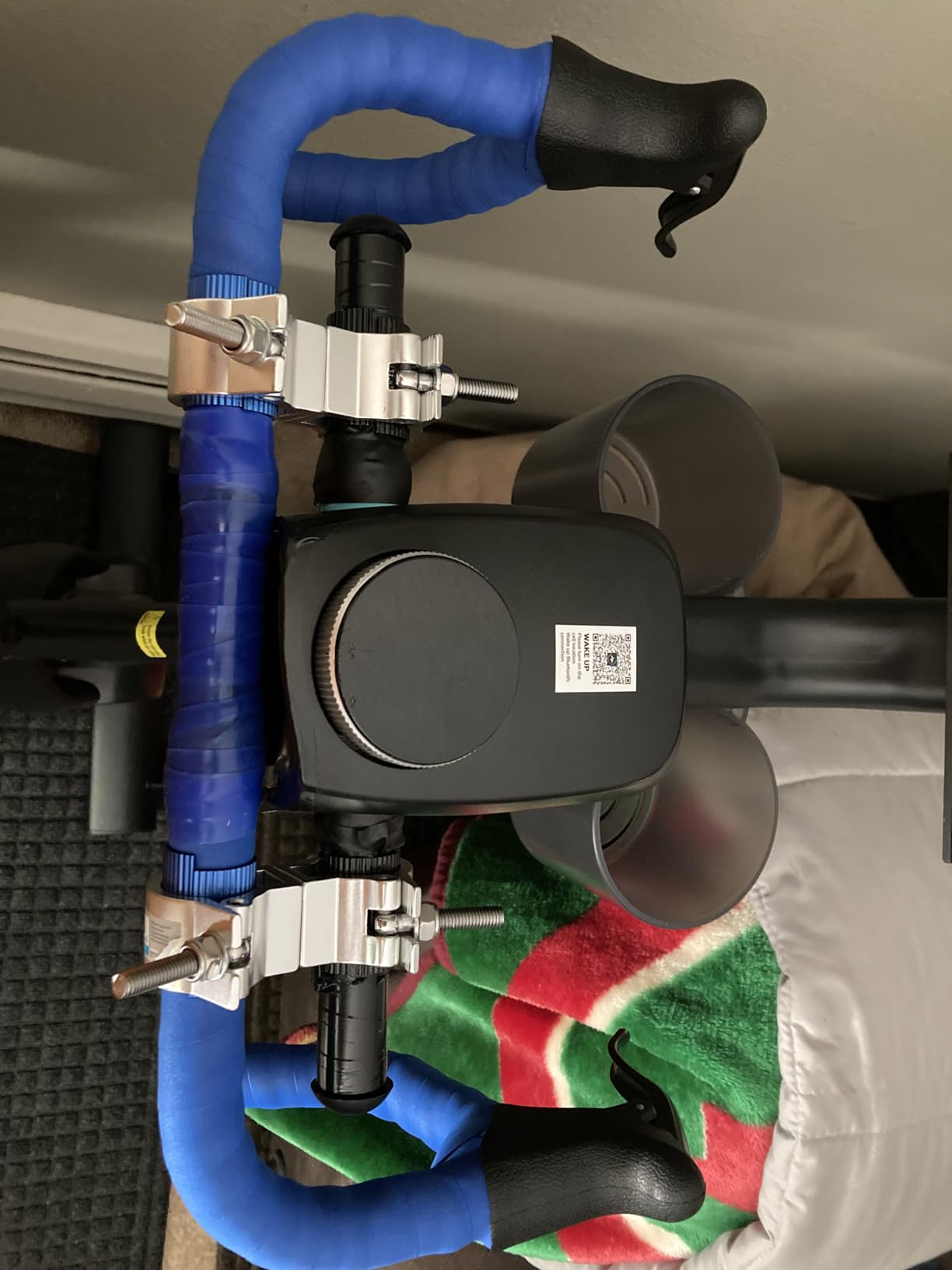 MERACH Exercise Bike, Brake Pad Stationary Bike with Exclusive App, Low Noise Indoor Cycling Bike with 300lbs Weight Capacity, Tablet Mount and Fitness Courses for Weight Loss - Customer Photo 1