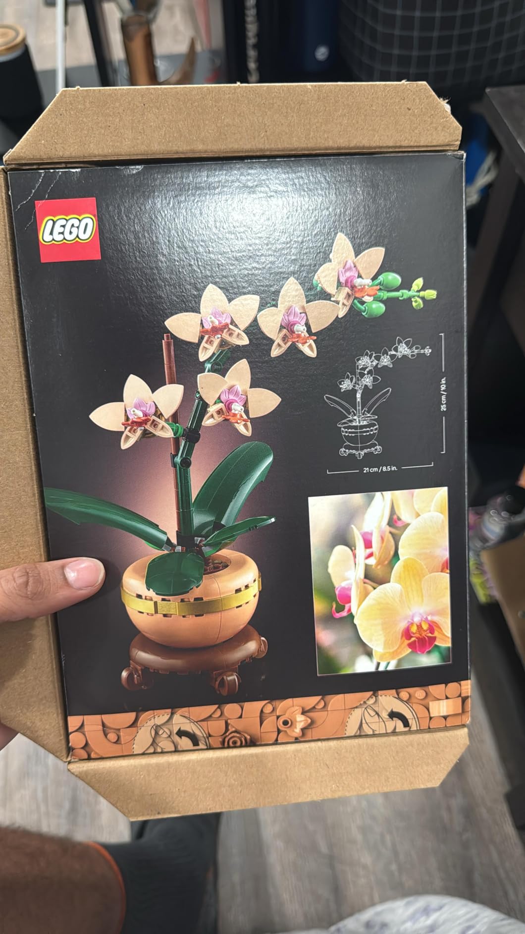 LEGO Botanicals Mini Orchid Building Set - Artificial, Fake Orchid for Home Decor, Adults Ages 18+ - Gift for Birthdays - Indoor Plant Decorations for Table, Desk, Office - 10343 - Customer Photo 3