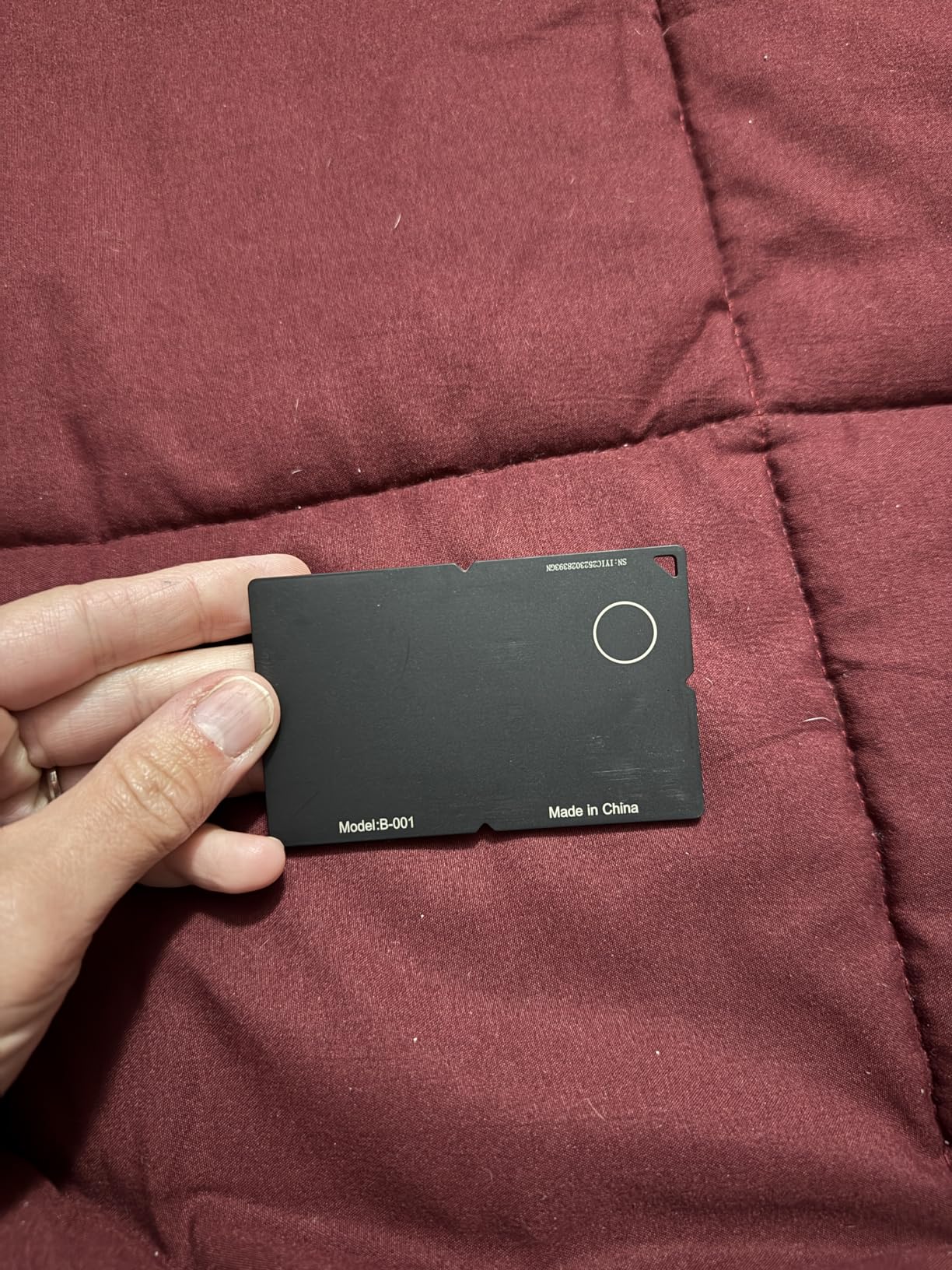 2025 [Apple MFi Certified] (iOS Only) Bluetooth Tracker Smart Card for Apple Find My iPhone Wallet GPS Tracker, 5-10 Years Staying Power, Keys Finder and Item Locator for Keys, Bags, Passport - Customer Photo 3