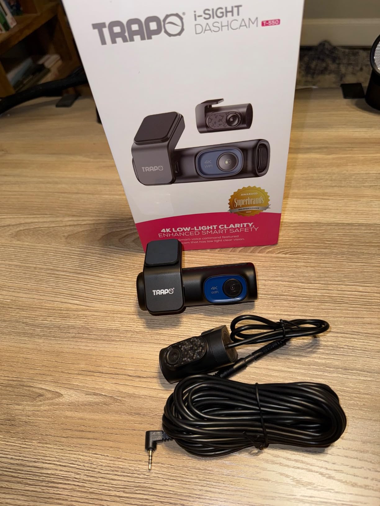 TRAPO I-Sight T550 4K Dash Cam - Front, Rear & Cabin Car Camera with 60FPS, Built-in GPS & Wi-Fi, Voice Control, Lane Departure Alert, Parking Mode & G-Sensor Customer Review TRAPO I-Sight T550 4K Dash Cam - Front, Rear & Cabin Car Camera with 60FPS, Built-in GPS & Wi-Fi, Voice Control, Lane Departure Alert, Parking Mode & G-Sensor - Customer Photo 1