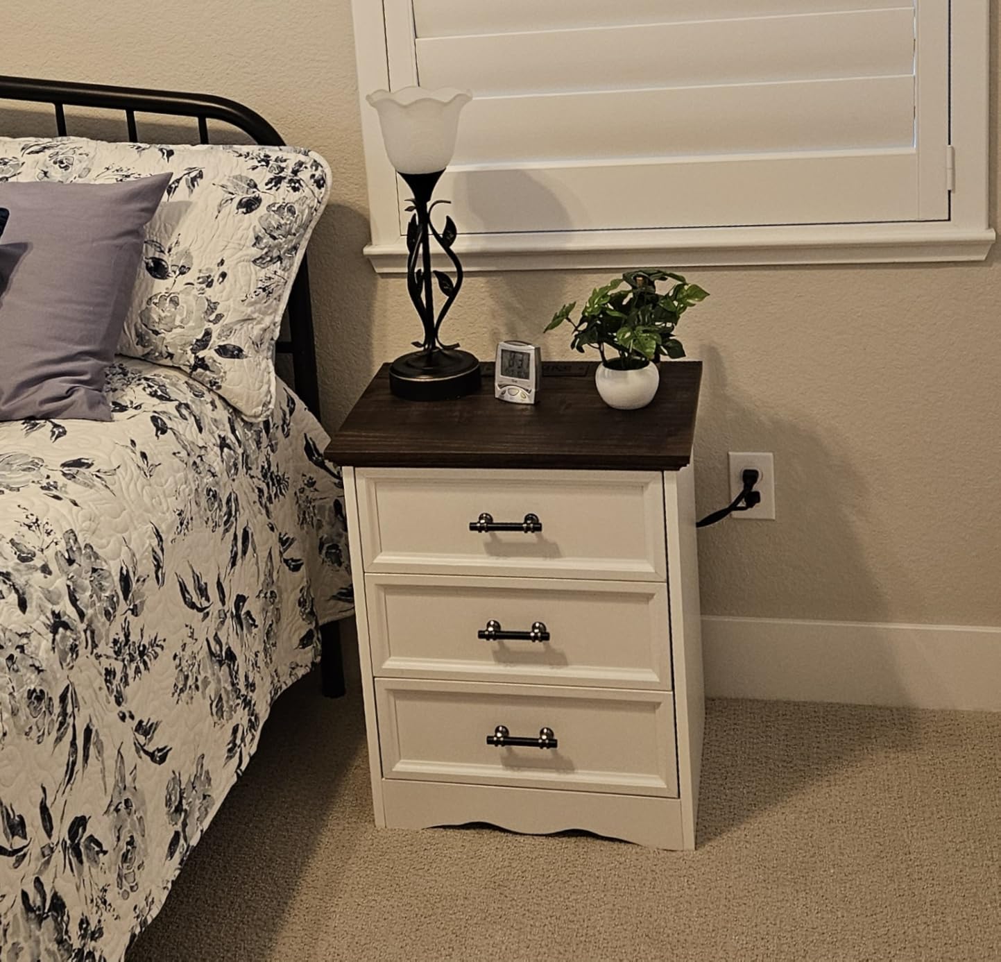 Black Dresser for Bedroom, Modern 6 Chest of Drawers, 44