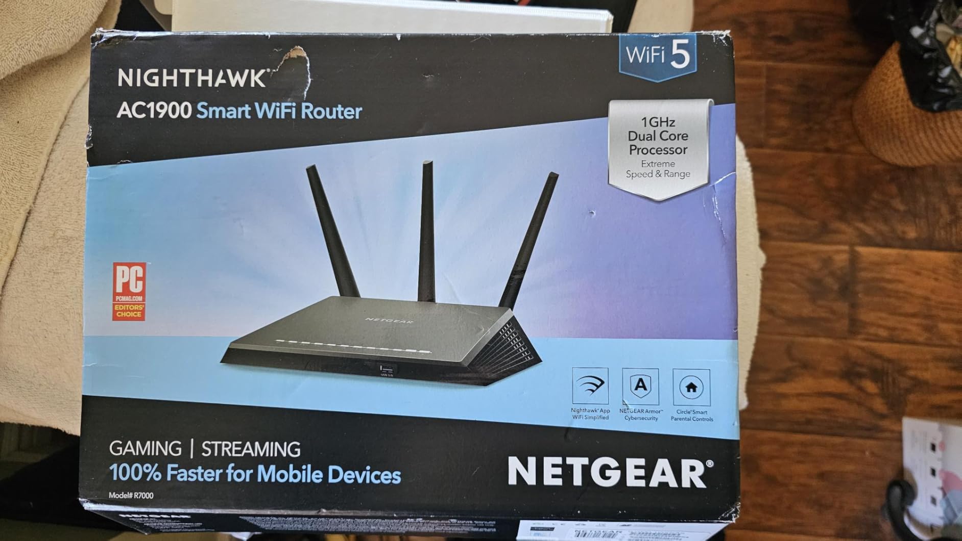 NETGEAR Nighthawk WiFi 6 Router (RAX36) – Router Only, AX3000 3 Gbps Wireless Speed – Dual-Band Gigabit Internet – Covers 2,000 sq. ft., 25 Devices – Built-in VPN, USB 3.0, Gaming - Customer Photo 1