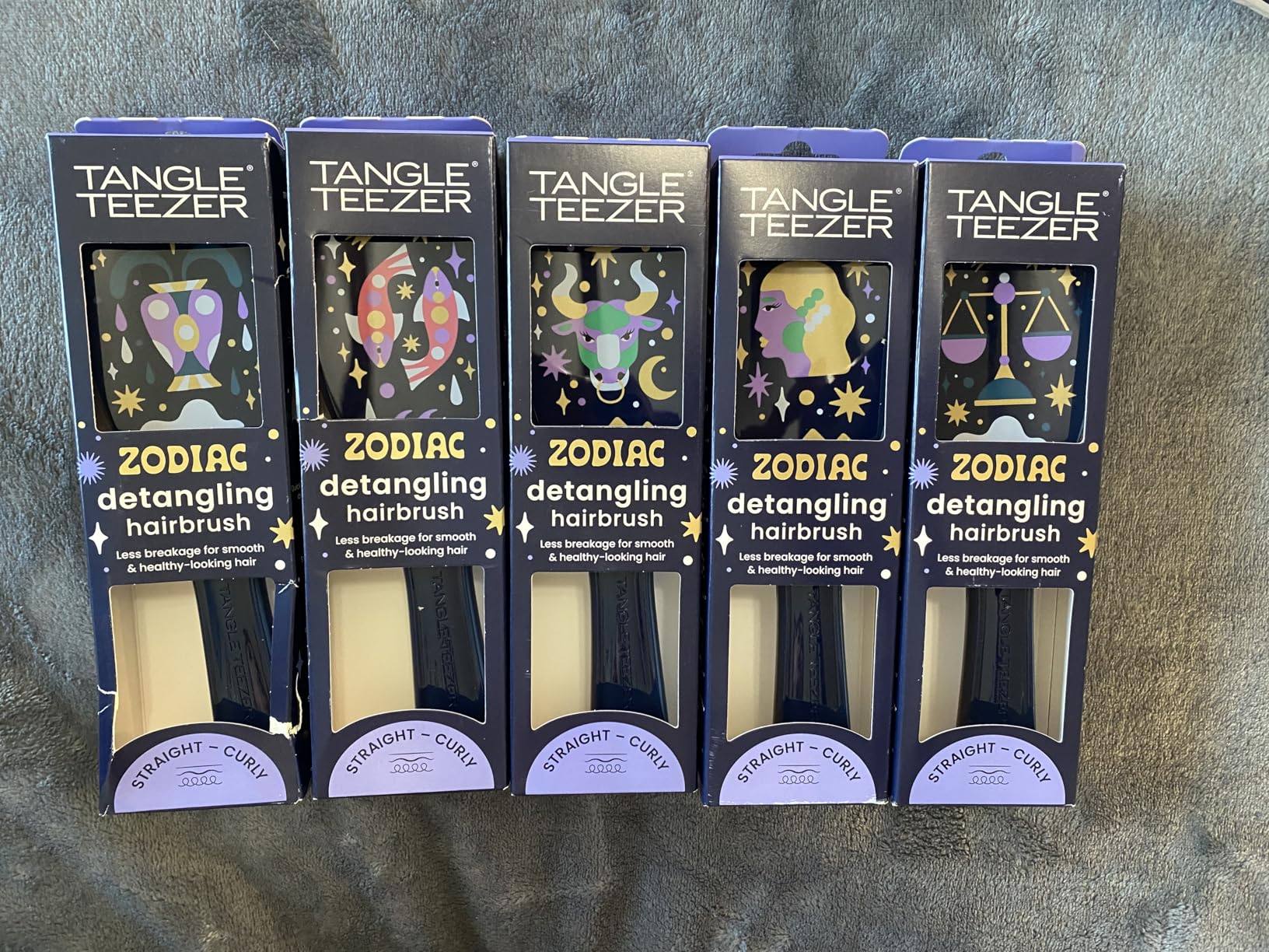 Tangle Teezer Zodiac Ultimate Detangler Hairbrush for Wet & Dry Hair, Eliminates Knots & Reduces Breakage for All Hair Types, Pisces - Customer Photo 4