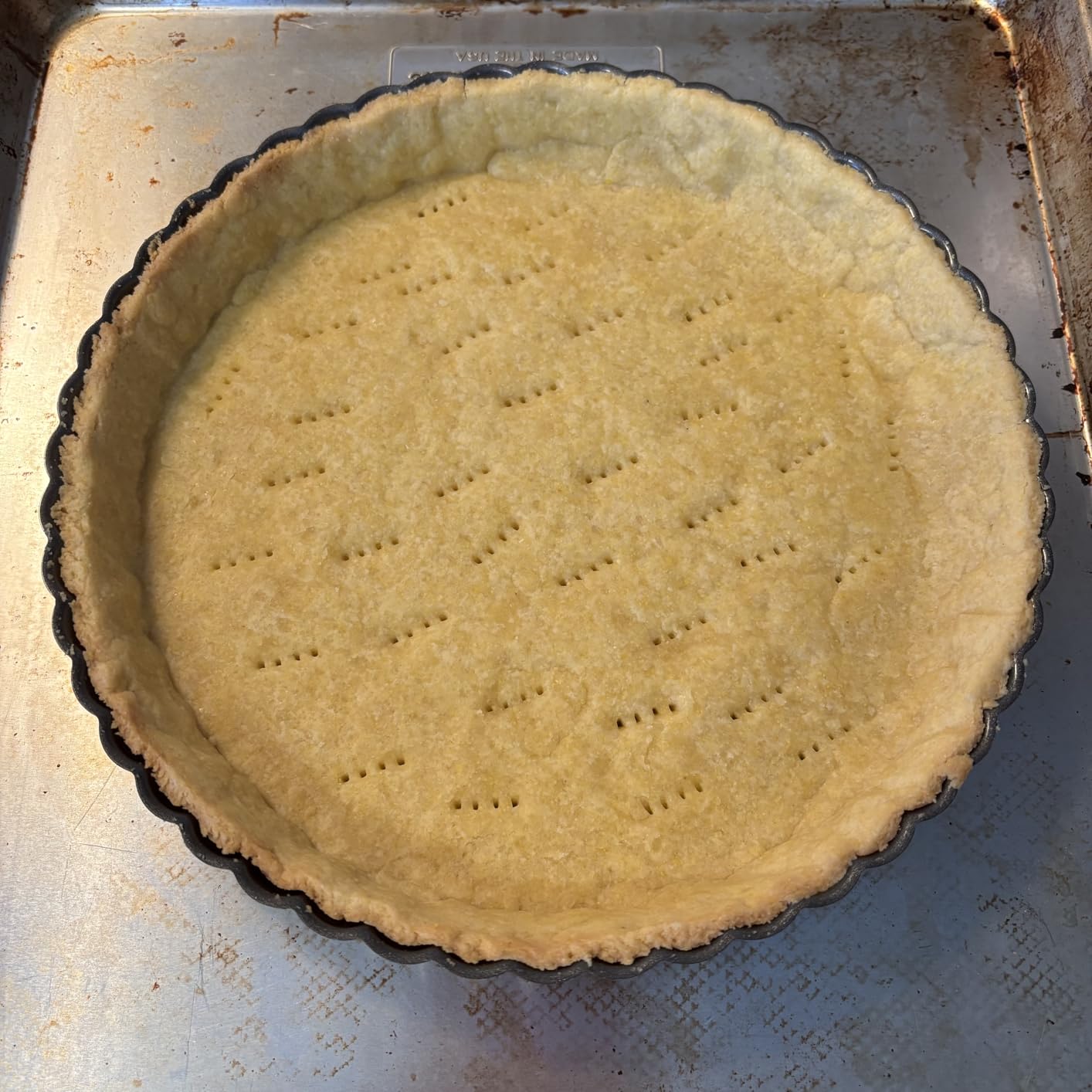 Pie Armor, Universal Fit Pie Weight for 7-10 inch Pies, Durable Alternative to Traditional Ceramic Pie Weights, 100% Stainless Steel 304 - Customer Photo 1