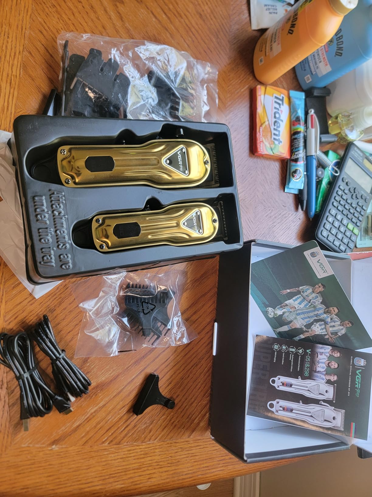 Electric Hair Clippers for Men, Cordless Clipper and Trimmer Set, Clippers for Hair Cutting Kit with Long Battery Life, Hair Grooming Trimmer for Family Kids and Self-Haircut Use - Customer Photo 1