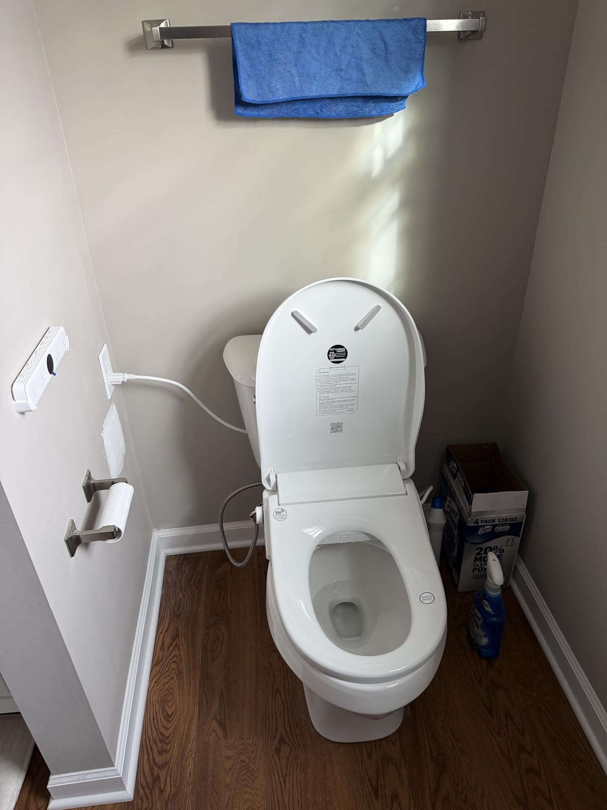 Tadashi Bidet Toilet Seat Elongated, Heated Toilet Seat, Instant Warm Water & Dryer, Feminine & Rear Wash, Self-Clean Nozzle, Slow Close Lid, Child/ECO/Silent Mode - Customer Photo 1