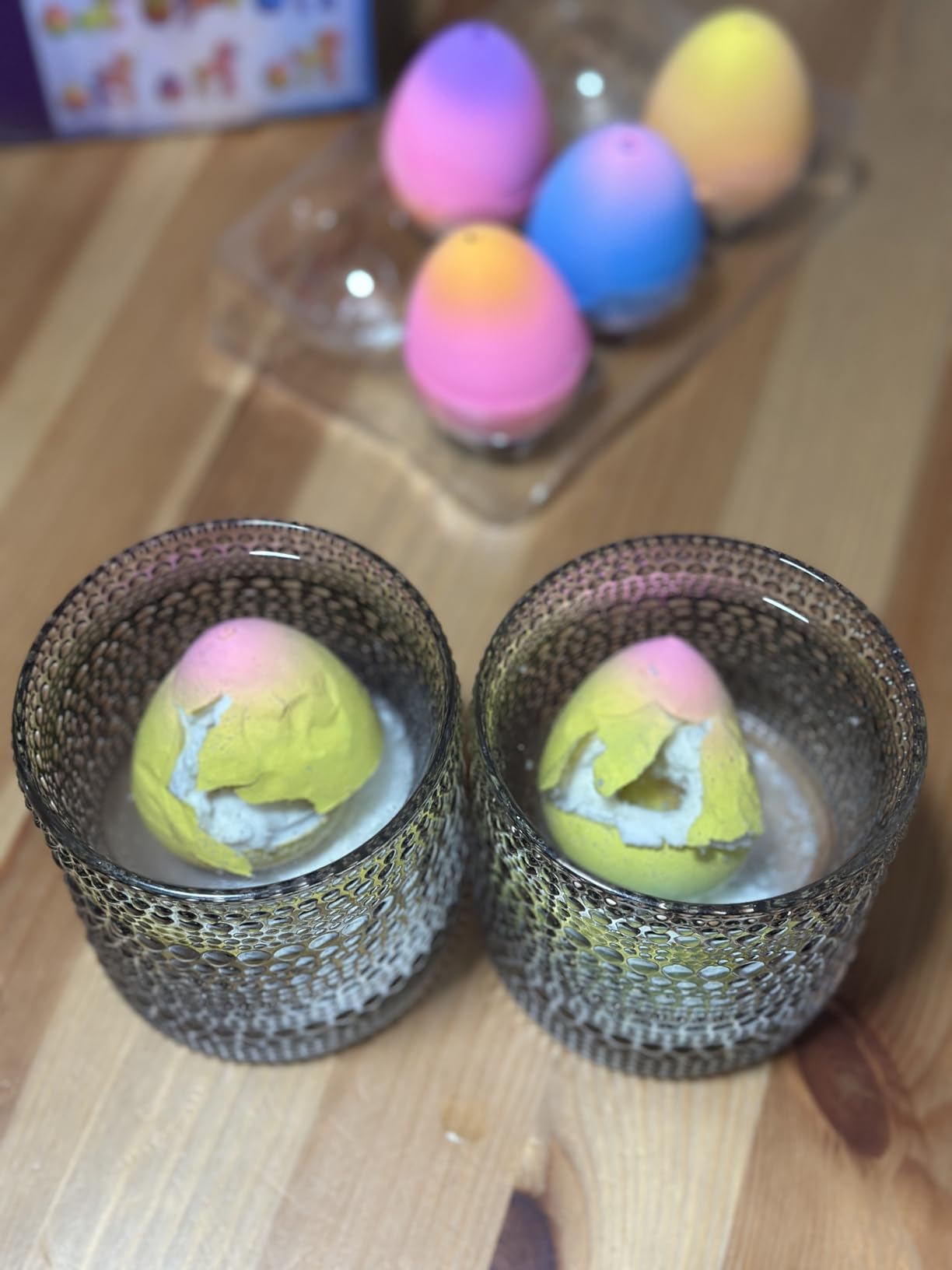 Coodoo Unicorn Hatching Rainbow Eggs for Kids - 6 Pack Unicorn Toys Craft Kits for Boys & Girls, Birthday Easter Basket Stuffers Crafts Gift for Kids 3+ Year Old - Girl Gifts for Ages 3 4 5 6 7 8 - Customer Photo 1