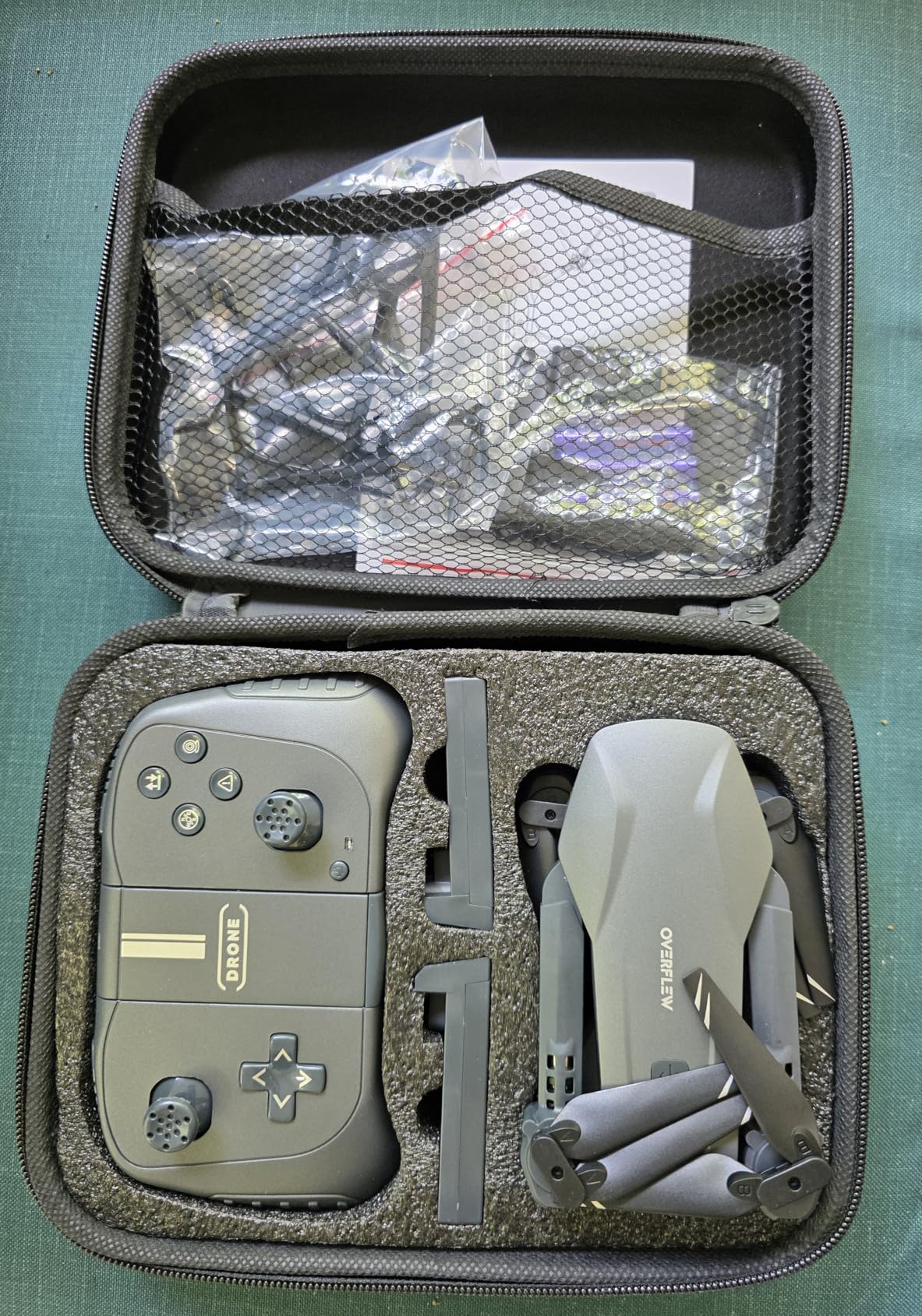 Drones with Camera for Adults 1080P HD Foldable Drone with Carrying Case Drones for Kids with One Key Take Off/Land, 3 Speed Mode, 360° Flip RC Quadcopter Grey - Customer Photo 2