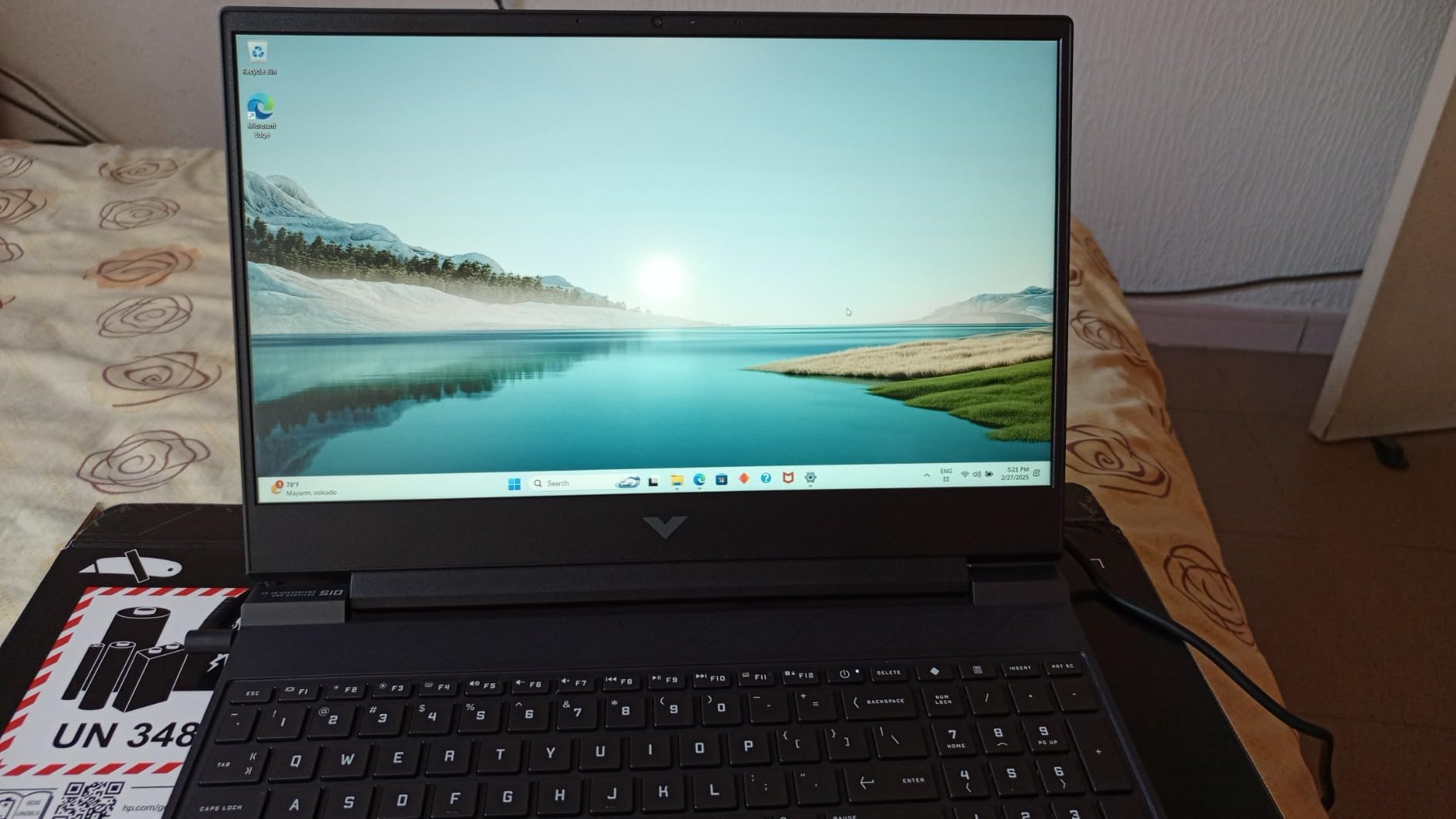 HP Victus 15.6 inch FHD 144Hz Gaming Laptop Intel Core i5-13420H NVIDIA GeForce RTX 4050 6GB - 16GB DDR4 512GB SSD Mica Silver (2024) - Customer Photo 3