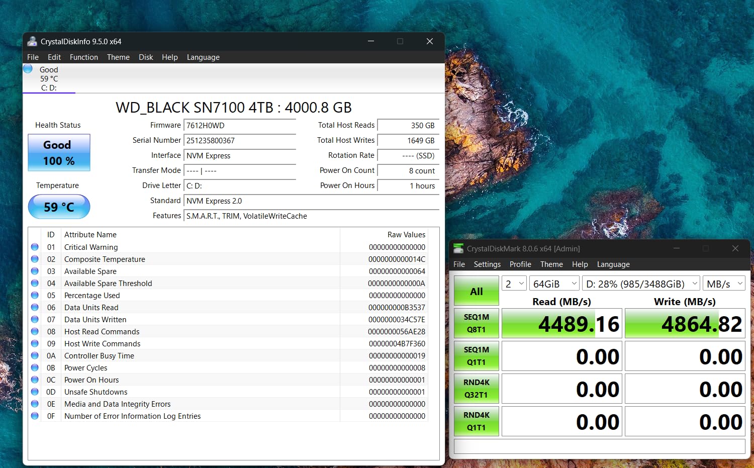 WD_BLACK 1TB SN7100 NVMe SSD Internal Solid State Drive - Gen4 PCIe, M.2 2280, Up to 7,250 MB/s - WDS100T4X0E - Customer Photo 1