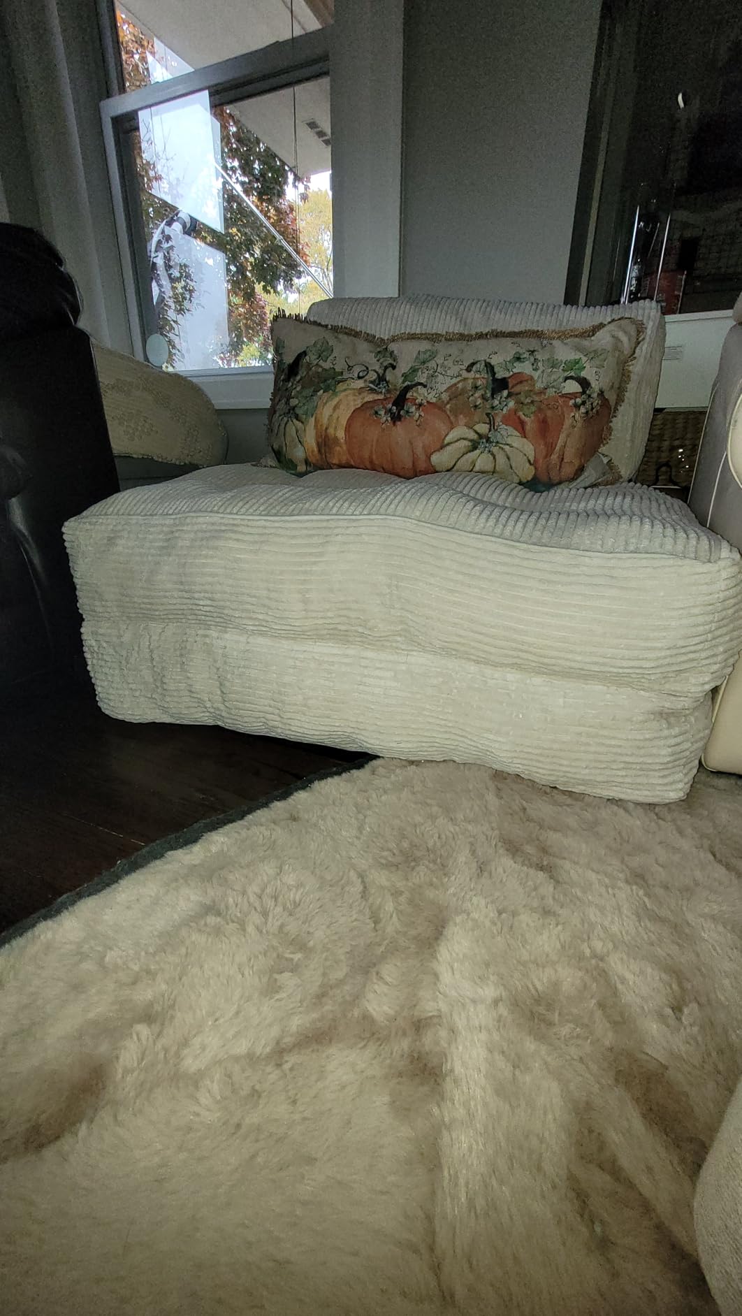 MAXYOYO Folding Sofa Bed, Convertible Sleeper Chair with Pillow Foldable Mattress with Back Support, Portable Fold Out Chair Bed Comfy Floor Sofa Lounge for Living Room Bedroom, Black, Single - Customer Photo 1