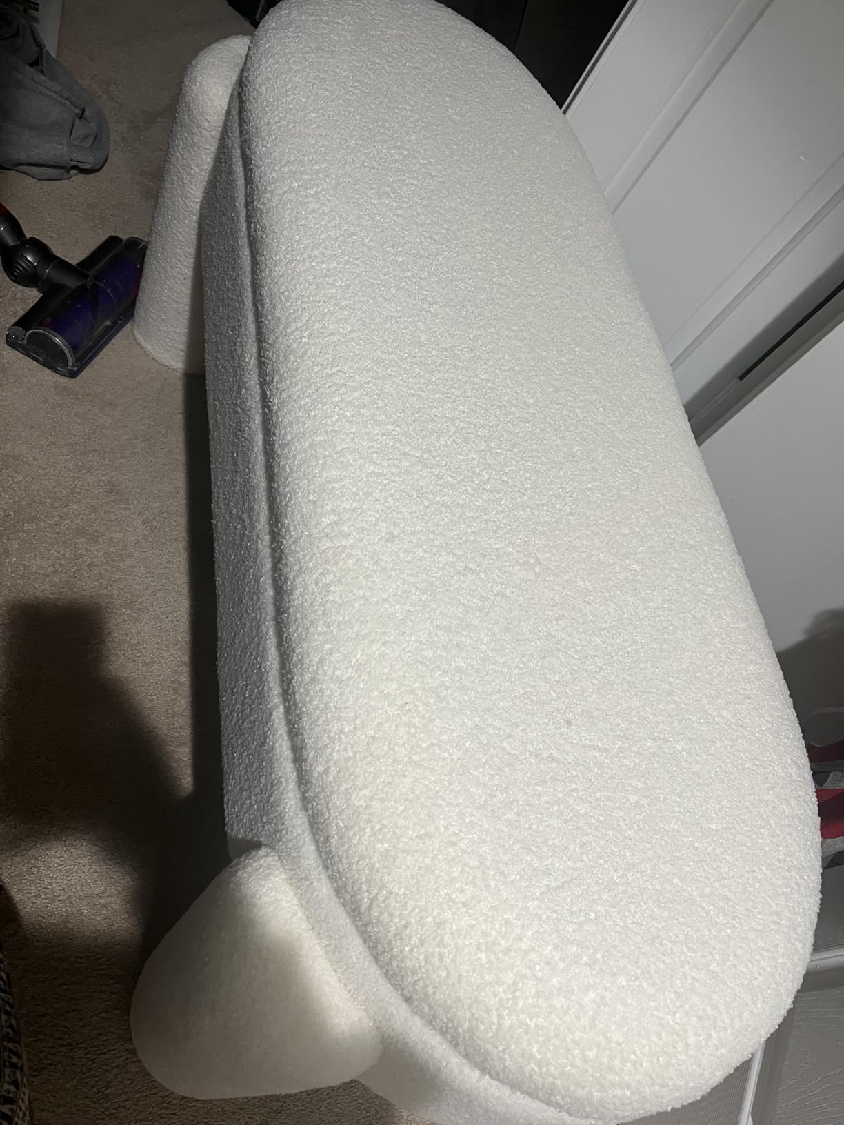 BIRDROCK HOME Sherpa Upholstered Storage Bench | Cozy Seat with Soft Sherpa Cushion, Versatile for Living Room, Bedroom, or Entryway Ottoman | Sturdy Design, 38