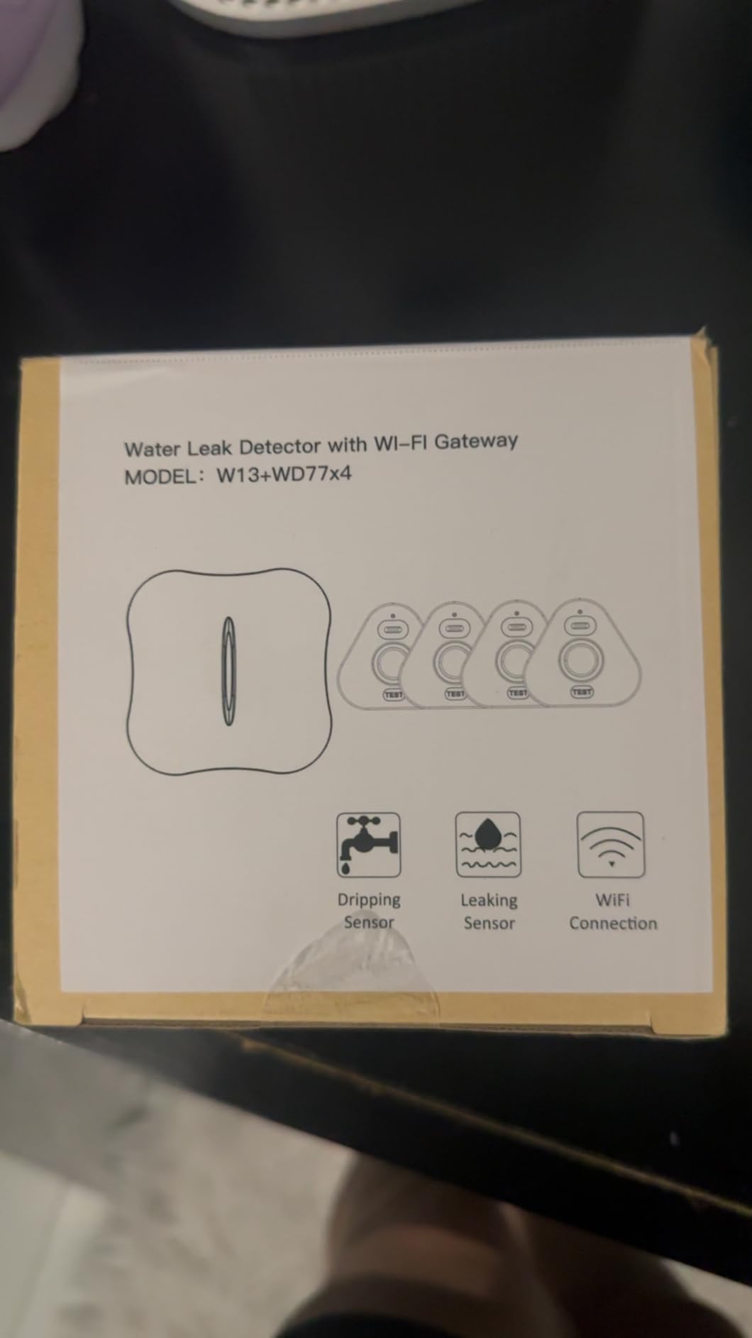 Smart Water Leak Detectors for Home WiFi with App Alerts, Stechro Ajustable 120dB Water Sensor Alarm Leak Detector for Basements Sink Kitchen Laundry, 4 Water Sensors & 1 Gateway Customer Review Smart Water Leak Detectors for Home WiFi with App Alerts, Stechro Ajustable 120dB Water Sensor Alarm Leak Detector for Basements Sink Kitchen Laundry, 4 Water Sensors & 1 Gateway - Customer Photo 1