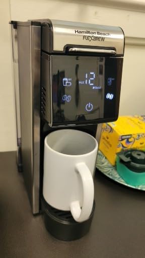 Hamilton Beach FlexBrew Advanced 4-in-1 Single Serve Hot & Iced Coffee Maker with Removable 45 oz. Water Reservoir, Use Pod Packs and Grounds, Fast Brewing, LED Touchscreen, Black (49925) Customer Review Hamilton Beach FlexBrew Advanced 4-in-1 Single Serve Hot & Iced Coffee Maker with Removable 45 oz. Water Reservoir, Use Pod Packs and Grounds, Fast Brewing, LED Touchscreen, Black (49925) - Customer Photo 1