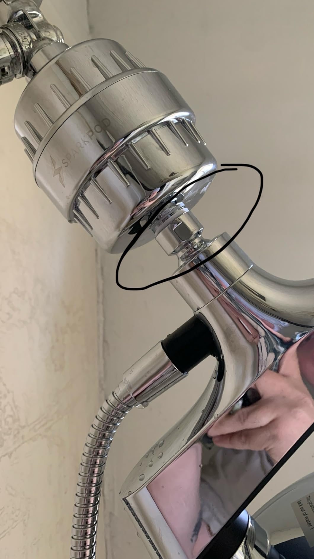 High Pressure Rain Shower Head: Upgrade Shower Heads with Handheld Spray Combo with Fixed Showerhead and 10 Sprays Handheld Shower Head, Detachable Shower head Built-in Magnetic Docking and Power Jets - Customer Photo 1