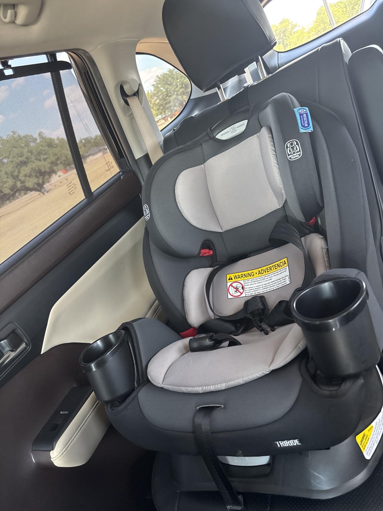 Graco TriRide 3-in-1 Convertible Car Seat - Highback Booster, Forward & Rear Facing Modes, Suitable from Newborn to Preschooler, Perfect for Long Journeys in Redmond Color - Customer Photo 1