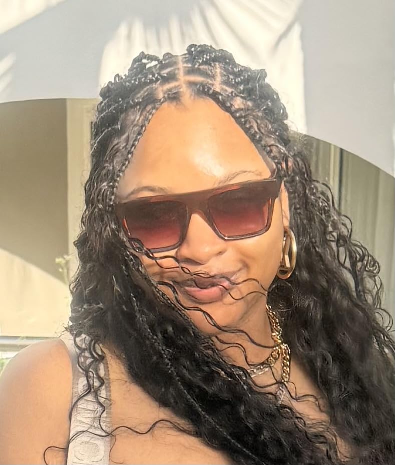 VISOONE Oversized Square Flat Top Sunglasses Women Men Retro Trendy Fashion Accessories UV400 Protection Shades Alba Customer Review VISOONE Oversized Square Flat Top Sunglasses Women Men Retro Trendy Fashion Accessories UV400 Protection Shades Alba - Customer Photo 1