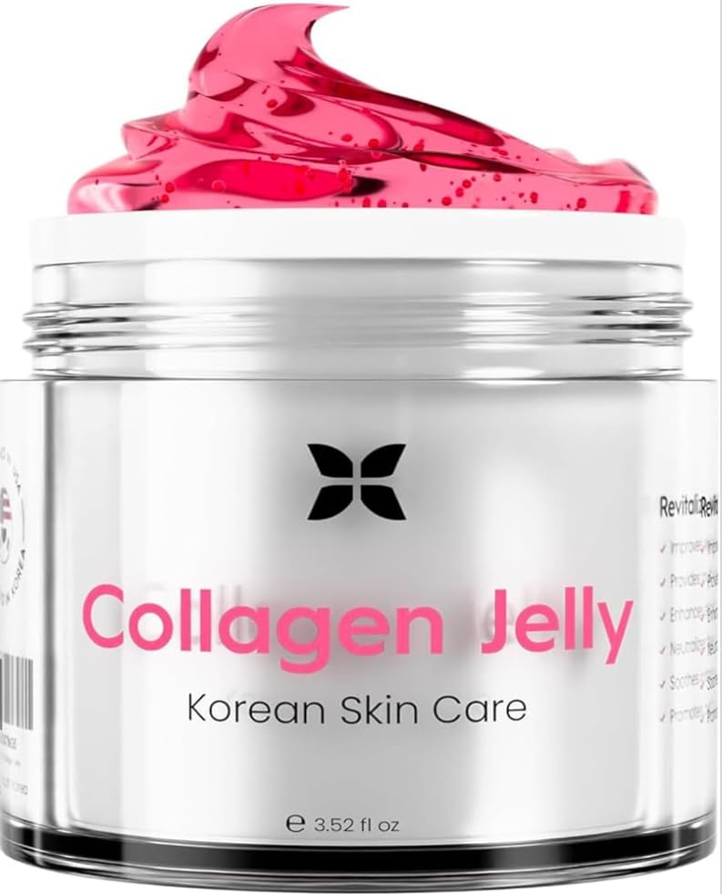 REVO Collagen Jelly – Korean Anti-Aging Plumping Formula with Hydrolyzed Collagen, Niacinamide, Hyaluronic Acid & Vitamin C – Skincare for Glass Glow Skin, Wrinkle Repair & Even Tone (3.52 Fl Oz) - Customer Photo 1