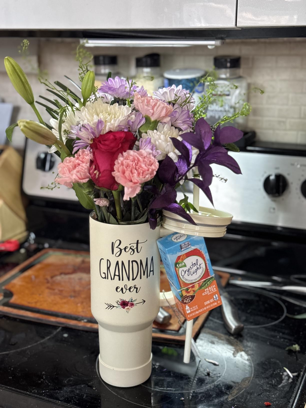 Gift for Wife from Husband – 40oz Insulated Stainless Steel Tumbler with Handle and Straw, Gifts for Anniversary, Birthday, Christmas, Valentine, Coffee Travel Mug - Customer Photo 1