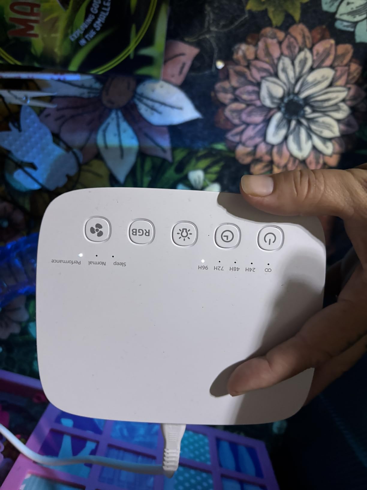 Dehumidifier 1800ML 63OZ Small Dehumidifier for Home 230 Ft² Safety Dehumidifiers Adjustable 10 Color Lights 5 Timers 3 Setting Modes Auto Shut Off Protection Low Noise For Bedroom Bathroom - Customer Photo 1