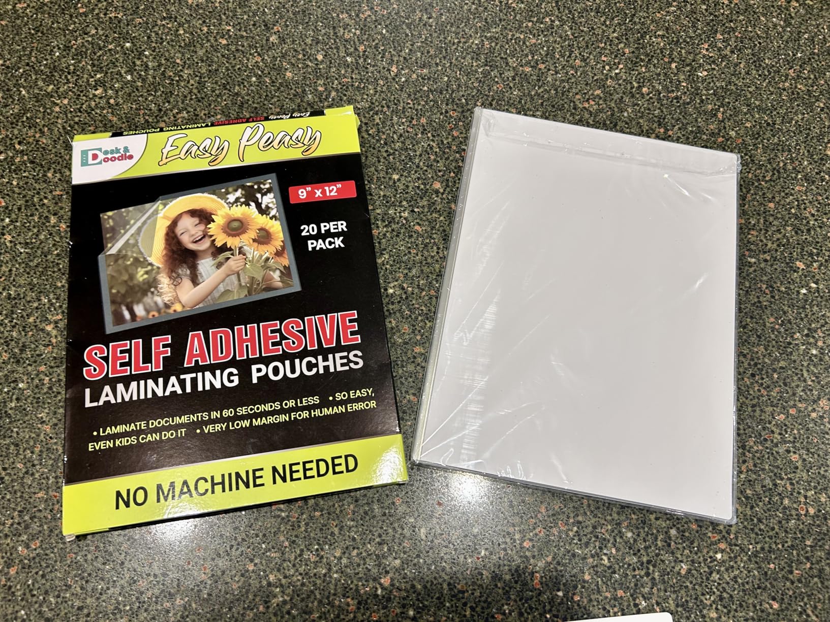 Self Laminating Sheets 8.5 x 11 Best Document Fit: Booklet Style Laminating Pouch, Easier Than Single Side Adhesive Laminate, Bubble Free Application Perfect for Menus, Recipes, Certificates, Artwork - Customer Photo 1