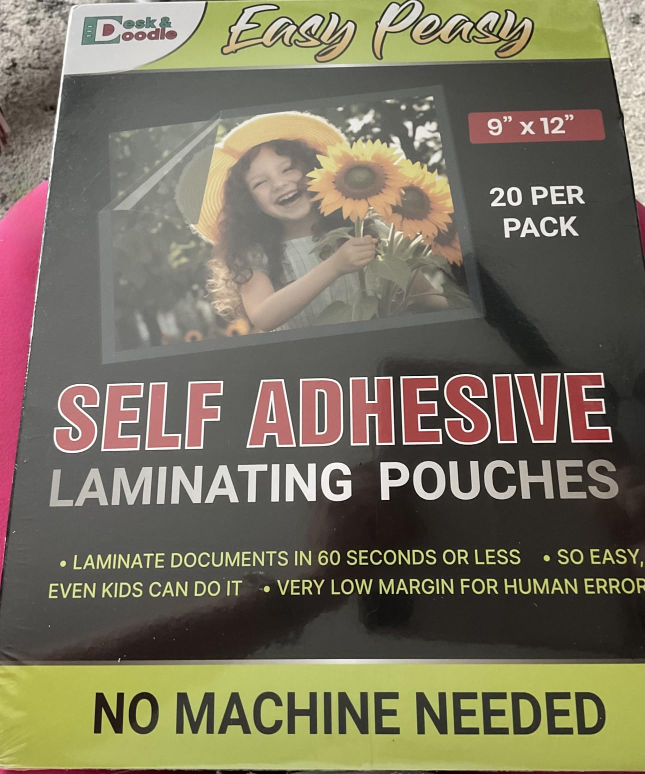 Self Laminating Sheets 8.5 x 11 Best Document Fit: Booklet Style Laminating Pouch, Easier Than Single Side Adhesive Laminate, Bubble Free Application Perfect for Menus, Recipes, Certificates, Artwork - Customer Photo 2