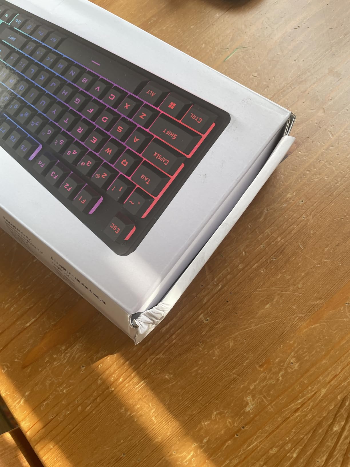 Redragon K521 Upgrade Rainbow LED Gaming Keyboard, 104 Keys Wired Mechanical Feeling Keyboard with Multimedia Keys, One-Touch Backlit, Anti-Ghosting, Compatible with PC, Mac, PS4/5, Xbox - Customer Photo 1