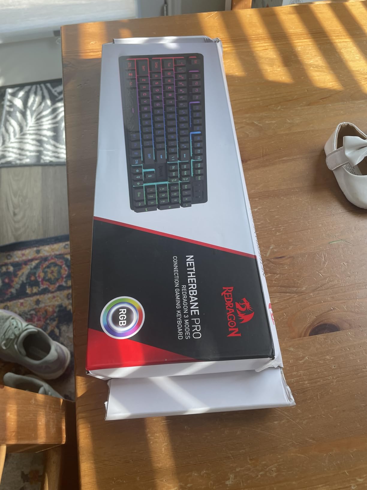 Redragon K521 Upgrade Rainbow LED Gaming Keyboard, 104 Keys Wired Mechanical Feeling Keyboard with Multimedia Keys, One-Touch Backlit, Anti-Ghosting, Compatible with PC, Mac, PS4/5, Xbox - Customer Photo 2